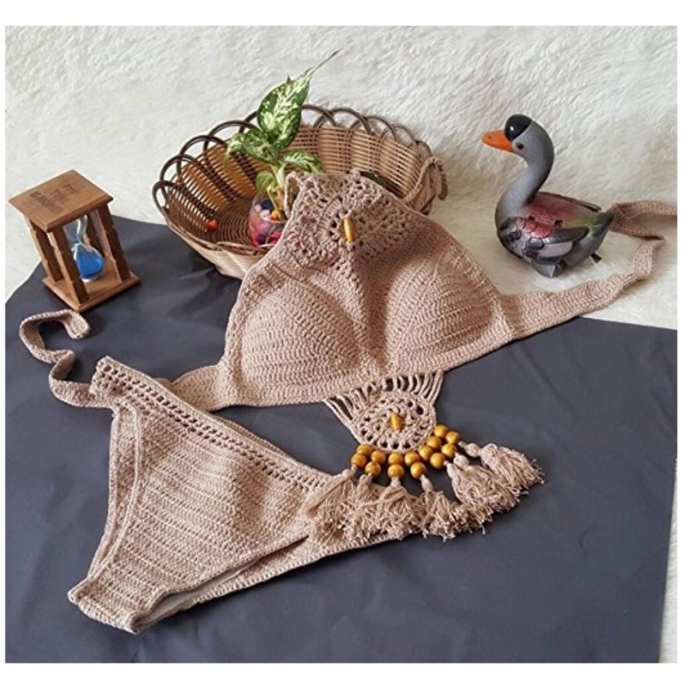 ❤HP❤ Bohemian Crocheted Bikini - Picture 2 of 3